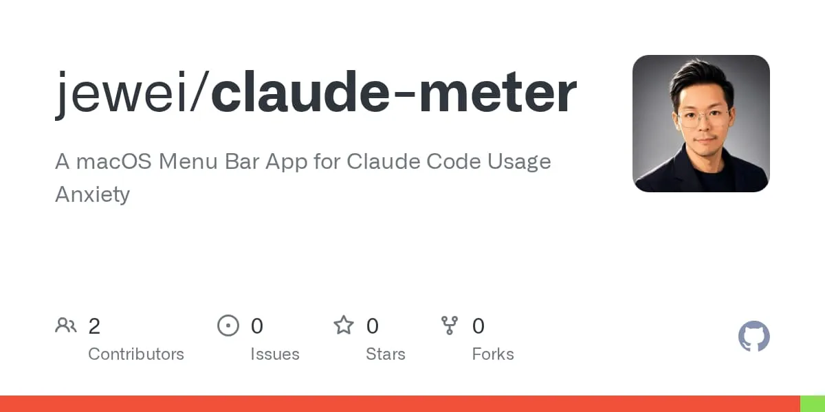 Claude Meter GitHub